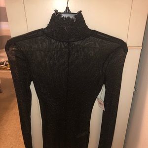 Free people Mesh black top